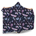 Egyptian Tribal Symbols Print Hooded Blanket