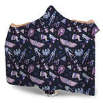 Egyptian Tribal Symbols Print Hooded Blanket