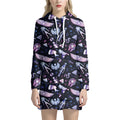 Egyptian Tribal Symbols Print Pullover Hoodie Dress