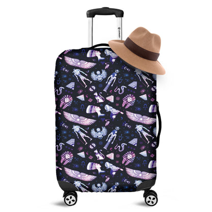 Egyptian Tribal Symbols Print Luggage Cover