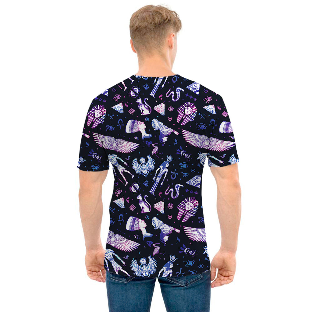 Egyptian Tribal Symbols Print Men's T-Shirt