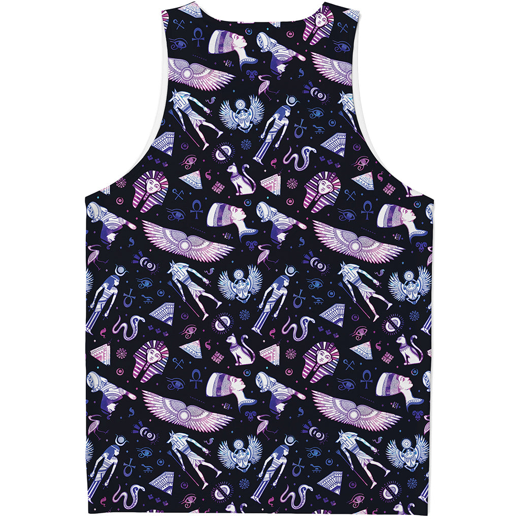 Egyptian Tribal Symbols Print Men's Tank Top