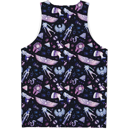 Egyptian Tribal Symbols Print Men's Tank Top