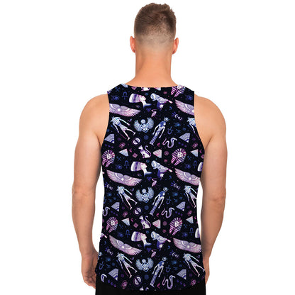 Egyptian Tribal Symbols Print Men's Tank Top