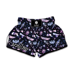 Egyptian Tribal Symbols Print Muay Thai Boxing Shorts