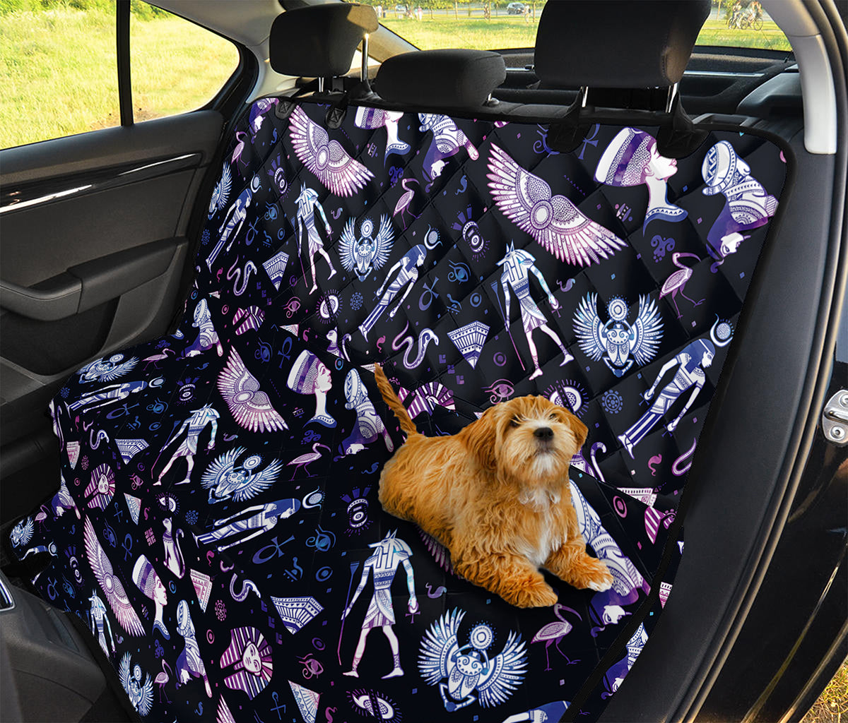 Egyptian Tribal Symbols Print Pet Car Back Seat Cover