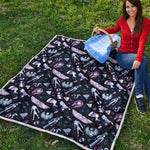 Egyptian Tribal Symbols Print Quilt