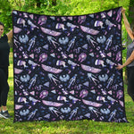 Egyptian Tribal Symbols Print Quilt