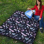 Egyptian Tribal Symbols Print Quilt