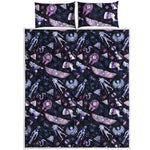 Egyptian Tribal Symbols Print Quilt Bed Set