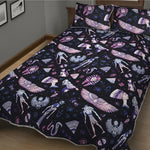 Egyptian Tribal Symbols Print Quilt Bed Set