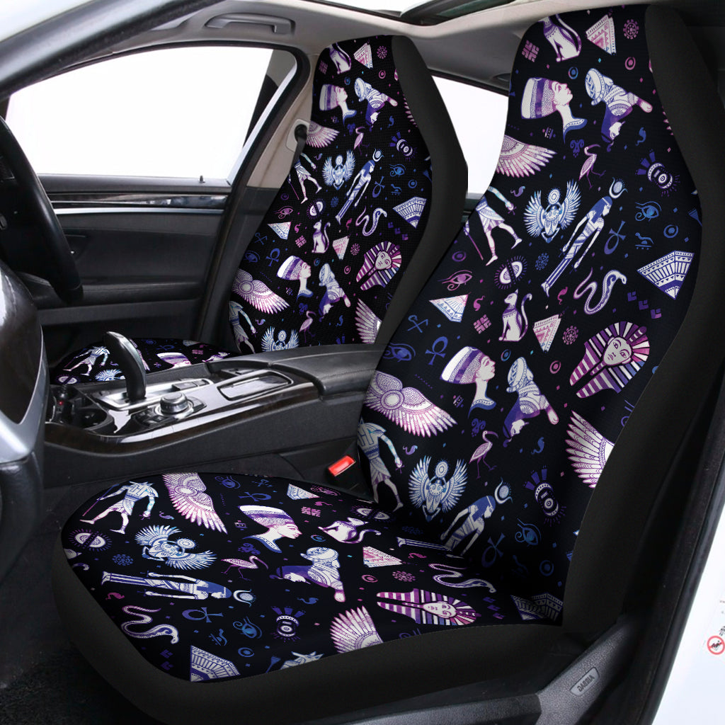 Egyptian Tribal Symbols Print Universal Fit Car Seat Covers