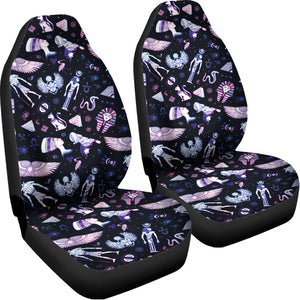 Egyptian Tribal Symbols Print Universal Fit Car Seat Covers