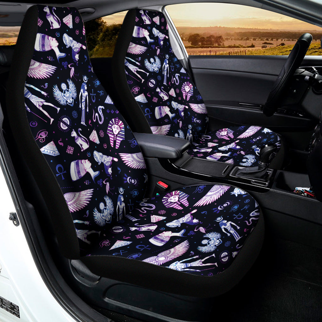 Egyptian Tribal Symbols Print Universal Fit Car Seat Covers