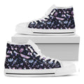 Egyptian Tribal Symbols Print White High Top Sneakers