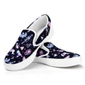 Egyptian Tribal Symbols Print White Slip On Sneakers