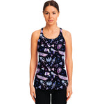 Egyptian Tribal Symbols Print Women's Racerback Tank Top