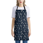 Electric Guitar Pattern Print Apron