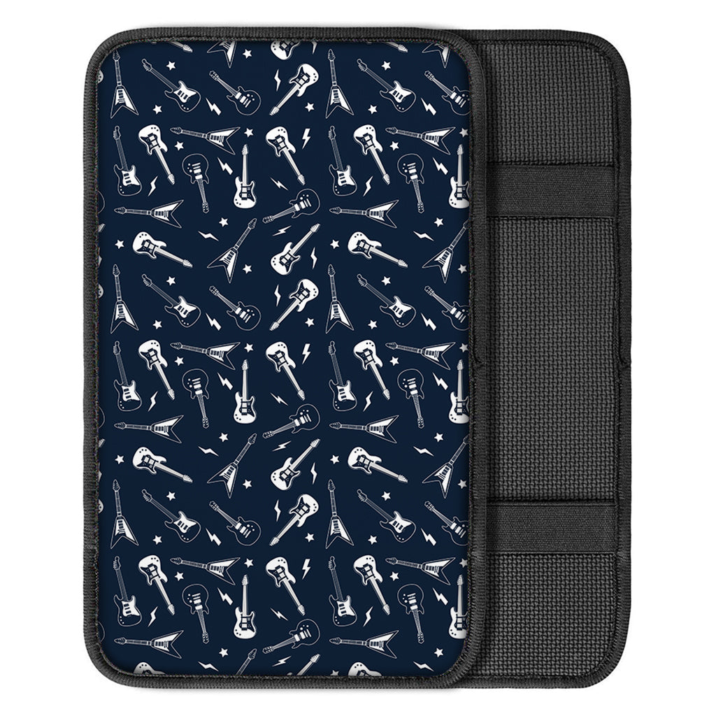 Electric Guitar Pattern Print Car Center Console Cover