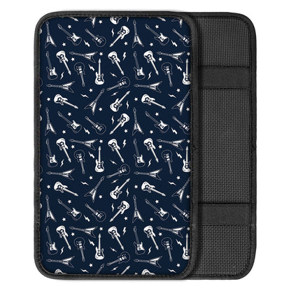 Electric Guitar Pattern Print Car Center Console Cover