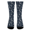 Electric Guitar Pattern Print Crew Socks