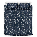 Electric Guitar Pattern Print Duvet Cover Bedding Set