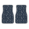 Electric Guitar Pattern Print Front Car Floor Mats