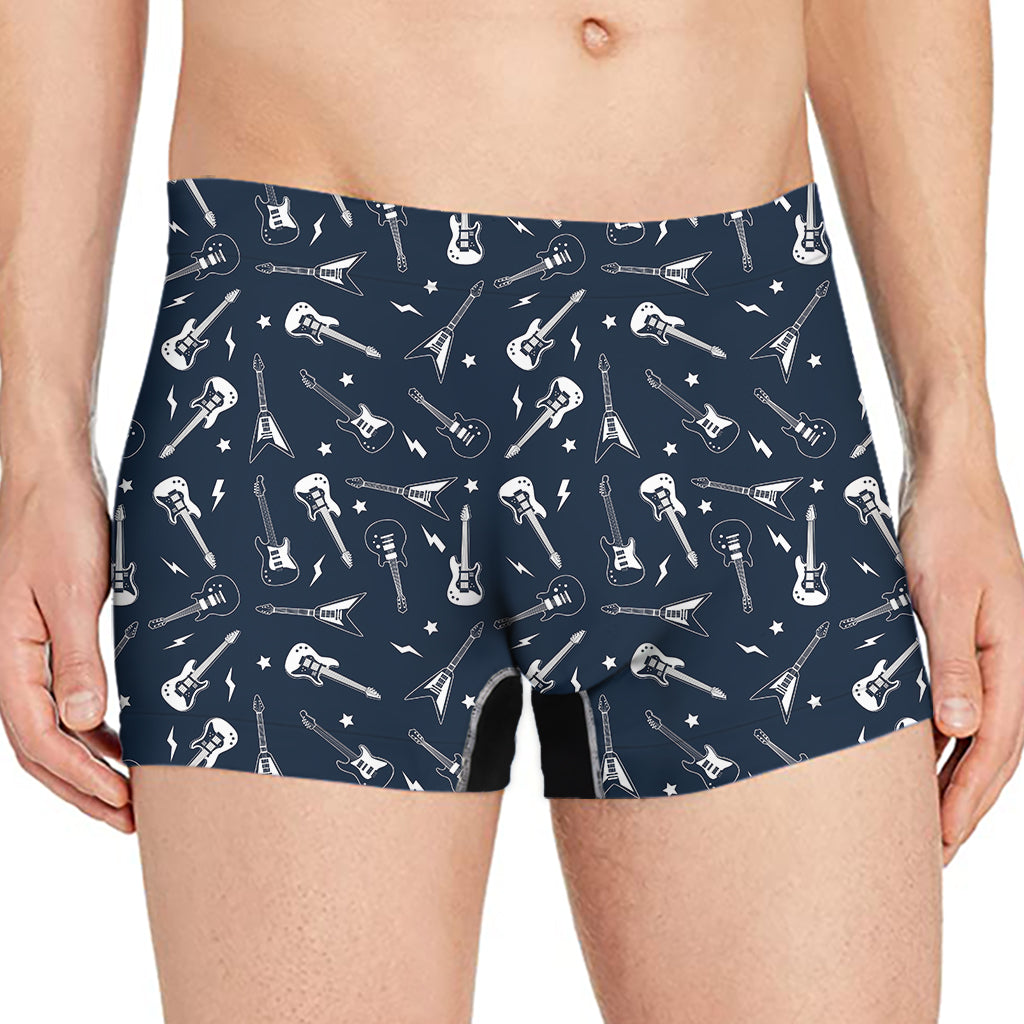 Electric Guitar Pattern Print Men's Boxer Briefs