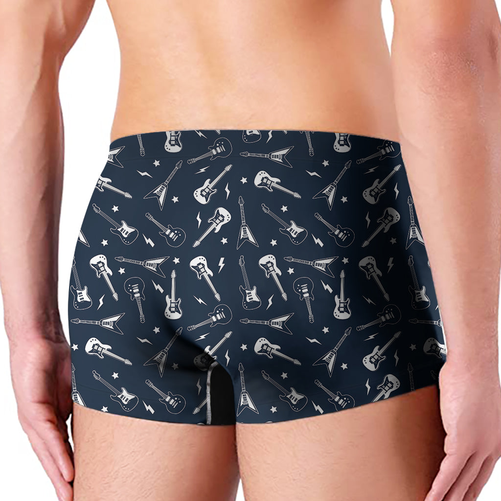 Electric Guitar Pattern Print Men's Boxer Briefs