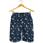 Electric Guitar Pattern Print Men's Shorts