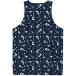 Electric Guitar Pattern Print Men's Tank Top
