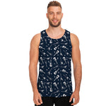 Electric Guitar Pattern Print Men's Tank Top