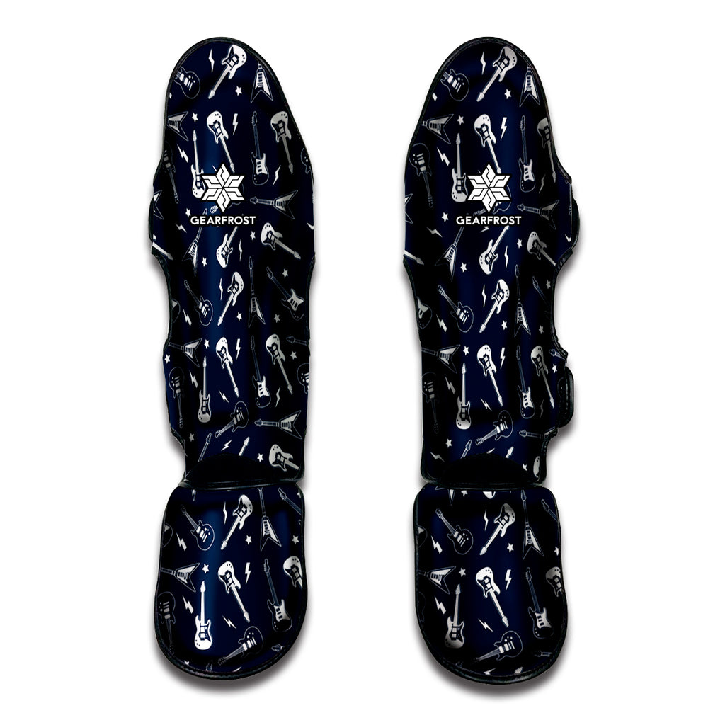 Electric Guitar Pattern Print Muay Thai Shin Guard