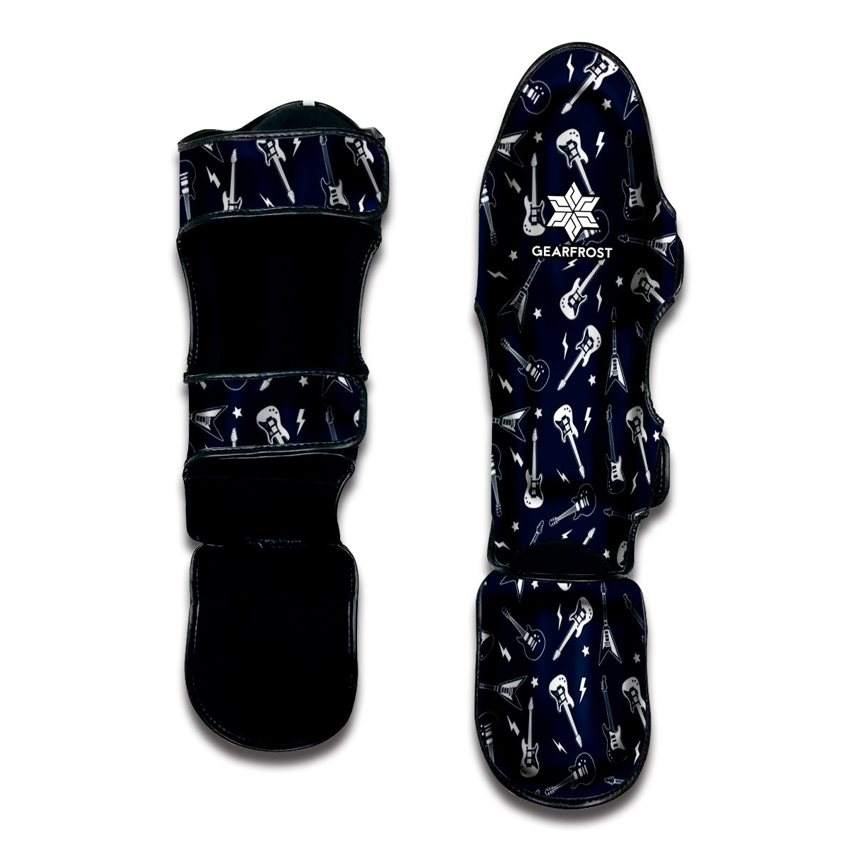 Electric Guitar Pattern Print Muay Thai Shin Guard