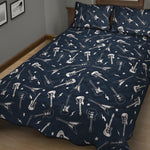 Electric Guitar Pattern Print Quilt Bed Set