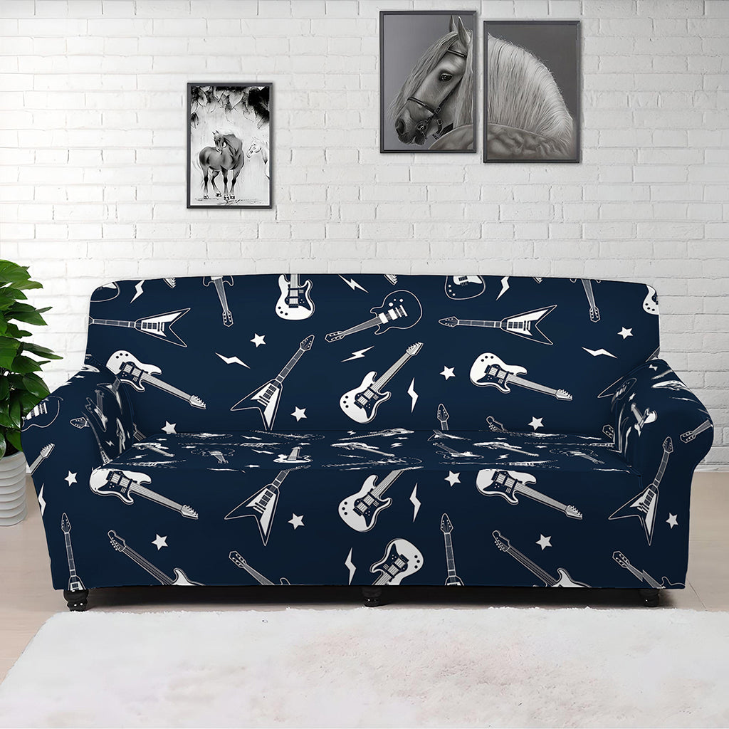 Electric Guitar Pattern Print Sofa Cover