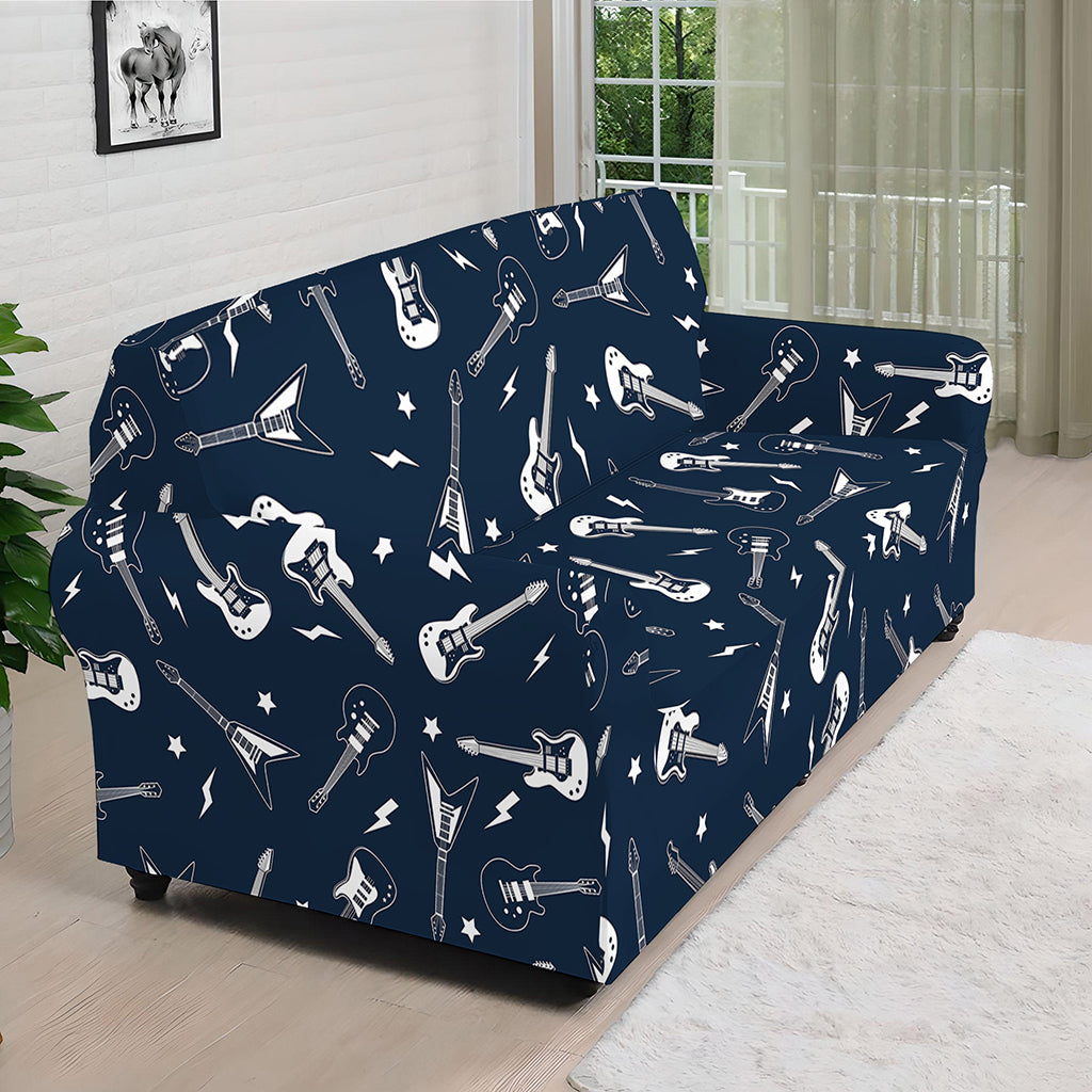 Electric Guitar Pattern Print Sofa Cover