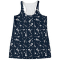 Electric Guitar Pattern Print Women's Racerback Tank Top
