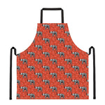 Elephant Skeleton X-Ray Pattern Print Apron