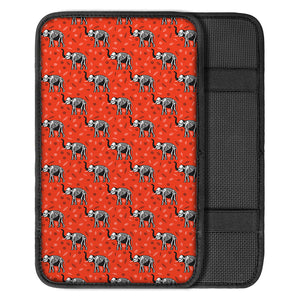 Elephant Skeleton X-Ray Pattern Print Car Center Console Cover