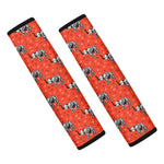 Elephant Skeleton X-Ray Pattern Print Car Seat Belt Covers