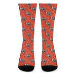 Elephant Skeleton X-Ray Pattern Print Crew Socks