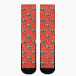 Elephant Skeleton X-Ray Pattern Print Crew Socks