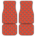 Elephant Skeleton X-Ray Pattern Print Front and Back Car Floor Mats