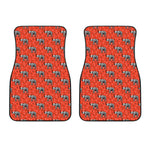 Elephant Skeleton X-Ray Pattern Print Front Car Floor Mats