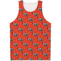 Elephant Skeleton X-Ray Pattern Print Men's Tank Top