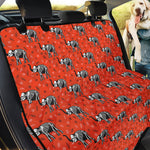 Elephant Skeleton X-Ray Pattern Print Pet Car Back Seat Cover
