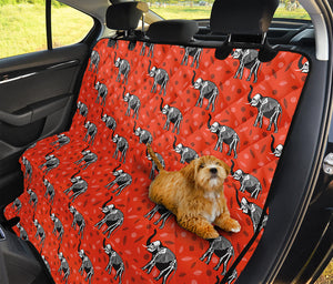 Elephant Skeleton X-Ray Pattern Print Pet Car Back Seat Cover