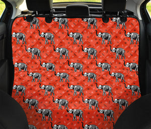 Elephant Skeleton X-Ray Pattern Print Pet Car Back Seat Cover