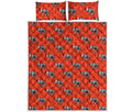 Elephant Skeleton X-Ray Pattern Print Quilt Bed Set